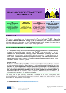 european instruments for competencies and