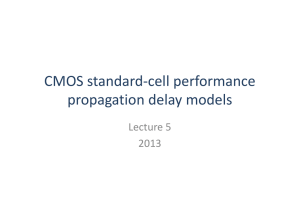CMOS standard-cell performance propagation delay models