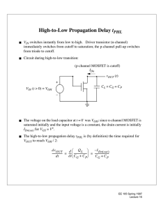 High-to-Low Propagation Delay t