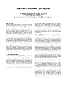 Trends in Static Power Consumption