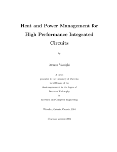 Heat and Power Management for High Performance Integrated