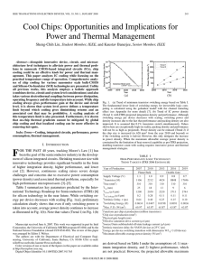 Cool Chips: Opportunities and Implications for Power and Thermal