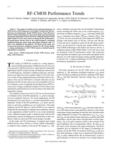 RF-CMOS performance trends - Electron Devices, IEEE