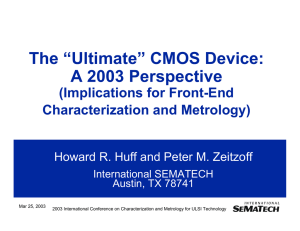 "Ultimate" CMOS Device: A 2003 Perspective