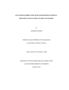 LOW POWER HYBRID CMOS-NEMS FOR MICROELECTRONICS