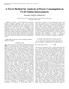 A Novel Method for Analysis of Power Consumption in VLSI Global