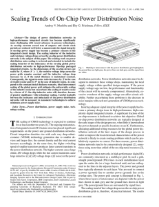 Scaling Trends of On-Chip Power Distribution Noise