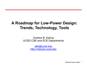 A Roadmap for Low-Power Design: Trends, Technology, Tools