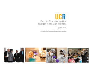 Path to Transformation Budget Redesign Process