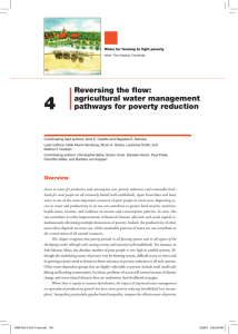 Reversing the flow: agricultural water management pathways for
