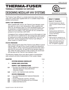 Designing Modular VAV Systems