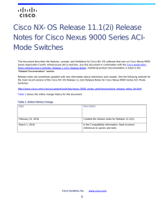 Release Notes for Cisco Nexus 9000 Series ACI