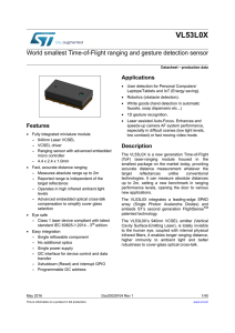 VL53L0X Datasheet - STMicroelectronics