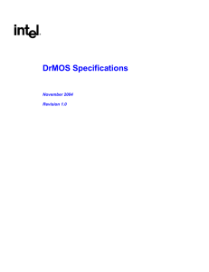 DrMOS Specifications