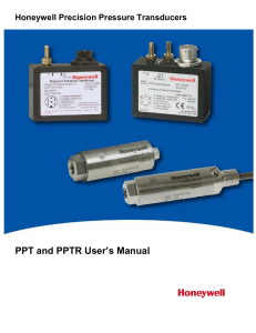 PPT/PPTR User Manual - Honeywell Aerospace