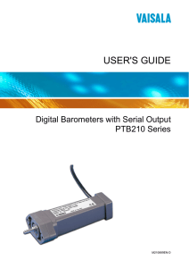 PTB210 User`s Guide in English