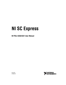 NI PXIe-4330/4331 User Manual