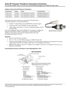 Ashcroft Pressure Transducer Connection Instructions