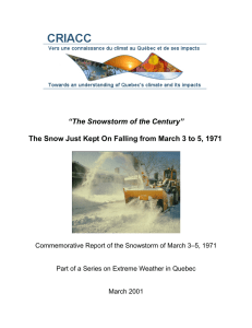 The Snowstorm of the Century - Climat