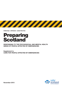 Preparing Scotland - The Scottish Government