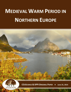 medieval warm period in northern europe