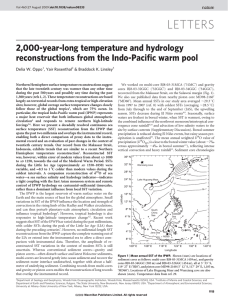 2,000-year-long temperature and hydrology reconstructions from the