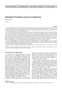 Geological Processes during the Quaternary
