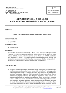 aeronautical circular civil aviation authority – macao, china