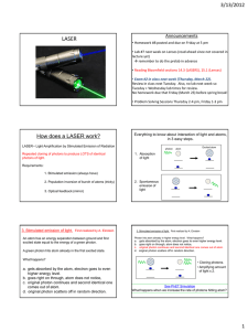 How does a LASER work?