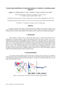 terahertz light amplification of stimulated emission of radiation in