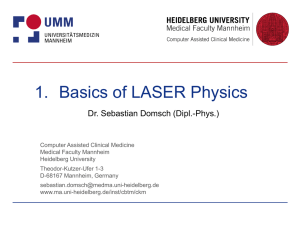 1. Basics of LASER Physics