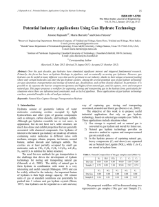 Potential Industry Applications Using Gas Hydrate Technology