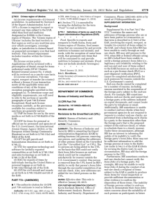 Federal Register/Vol. 80, No. 19/Thursday, January 29, 2015/Rules