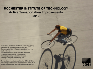 ROCHESTER INSTITUTE OF TECHNOLOGY Active Transportation