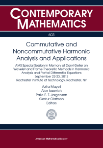Commutative and Noncommutative Harmonic Analysis and
