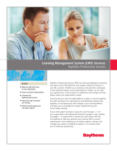 Learning Management System (LMS) Services Raytheon