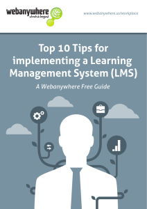 Top 10 Tips for Implementing an LMS