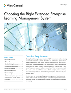 Choosing the right extended enterprise leaning