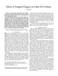 Effect of Trapped Charges on Cable SVL Failure