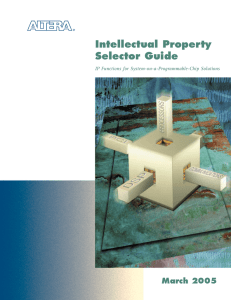 Intellectual Property Selector Guide March 2005