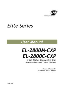 Elite Series EL-2800M-CXP EL-2800C-CXP