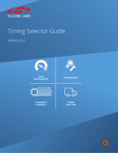 Timing Selector Guide