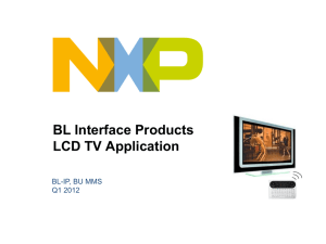 LCD TV Applications - NXP Interface Chips