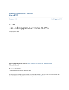 The Daily Egyptian, November 21, 1969 - OpenSIUC