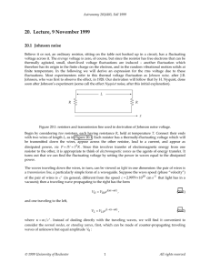 Lecture 20 - University of Rochester