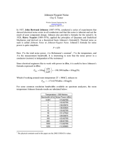 Johnson-Nyquist Noise