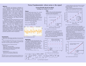 Noise Fundamentals: where noise is the signal