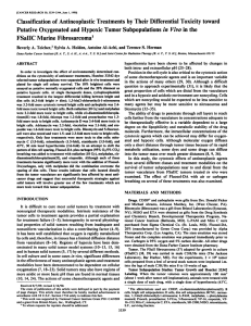 Classification of Antineoplastic Treatments by