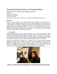 Supporting Project Scoping: The Scoping Wheel