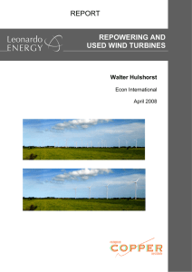 Repowering and Used Wind Turbines